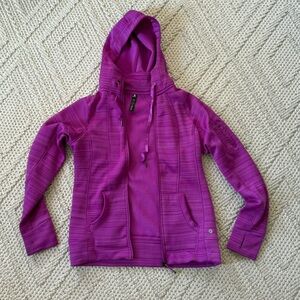 90 Degree By Reflex womens Vibrant Purple hoodie. Tag says large fits like med